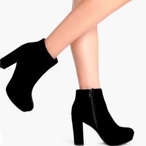 Women's High Chunky Heel Ankle Boots